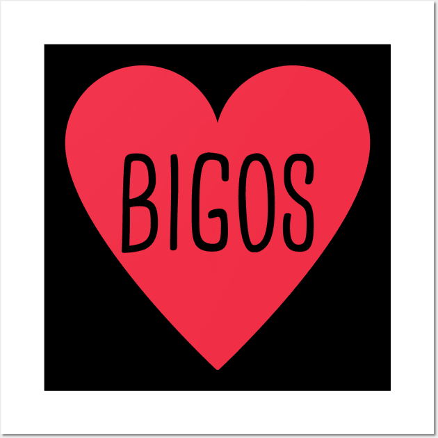 Love bigos Wall Art by Slavstuff